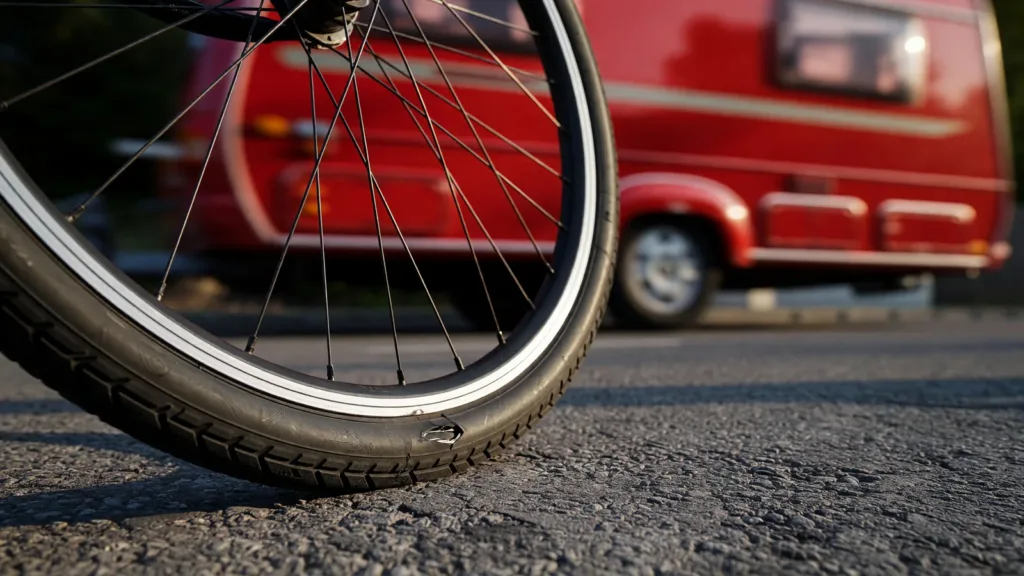 Paul Seixas : une voiture de la caravane manque de le percuter sur le Tour