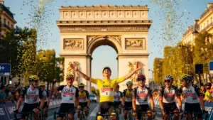 Pogačar remporte son cinquième Tour de France, record de précocité battu