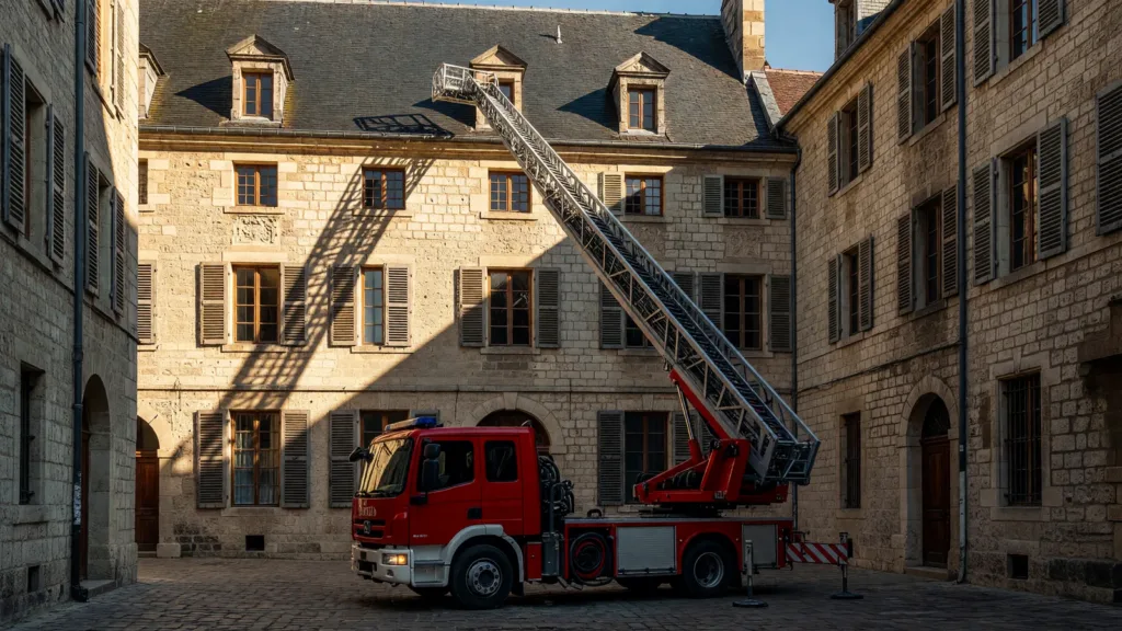 Poitiers : un incendie place Charles-de-Gaulle mobilise 45 pompiers, aucun blessé