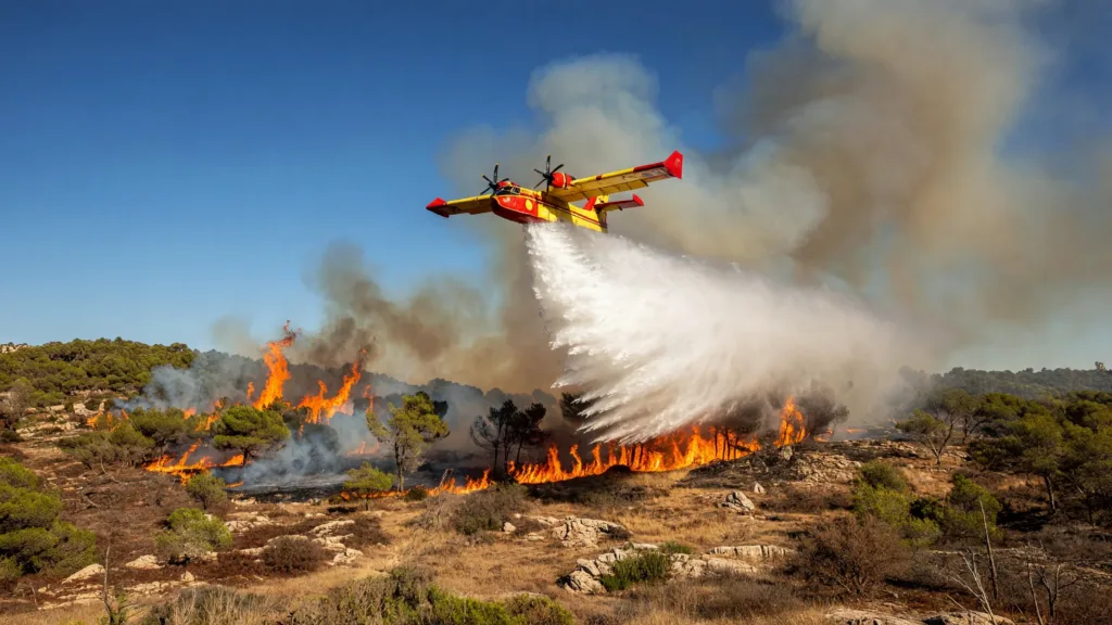 Pontevès : incendie violent, 350 ha parcourus, 600 pompiers et évacuations