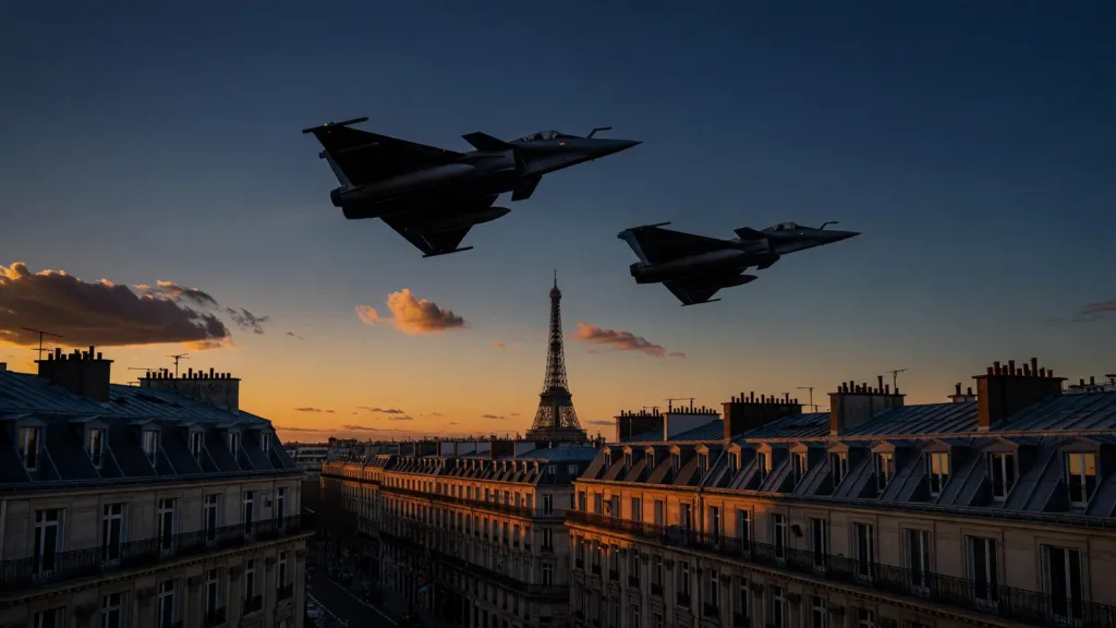 Pourquoi deux Rafale survolent Paris ce vendredi soir