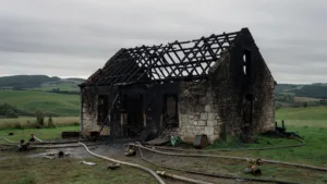 Préaux : un atelier agricole ravagé par les flammes, deux blessés