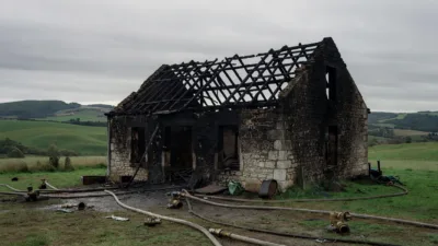 Préaux : un atelier agricole ravagé par les flammes, deux blessés