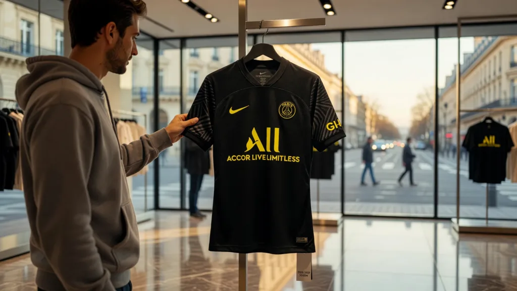 PSG 26/27 : le maillot third sera noir, pas africain