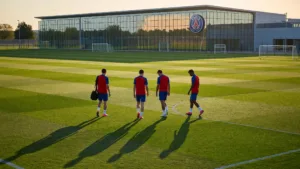 PSG : Kvaratskhelia, Chevalier, Pacho et Beraldo au Campus pour la reprise