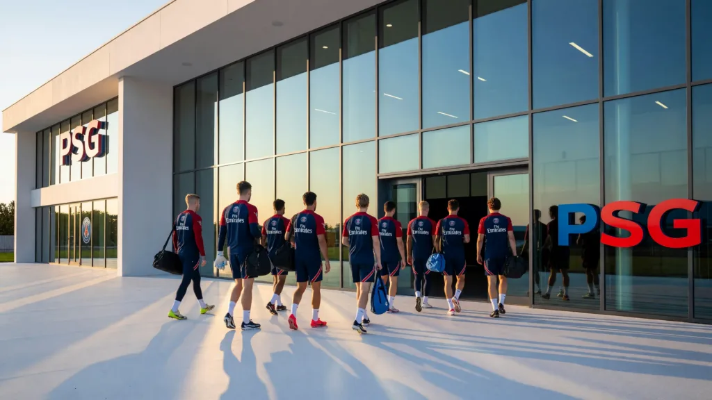 PSG : reprise échelonnée au Campus de Poissy, Kvaratskhelia présent