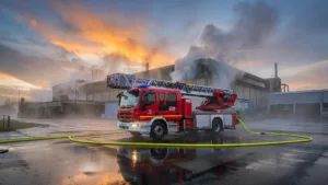 Puy-de-Dôme : un incendie détruit 1 200 m² de l&rsquo;usine Gitral à Orléat