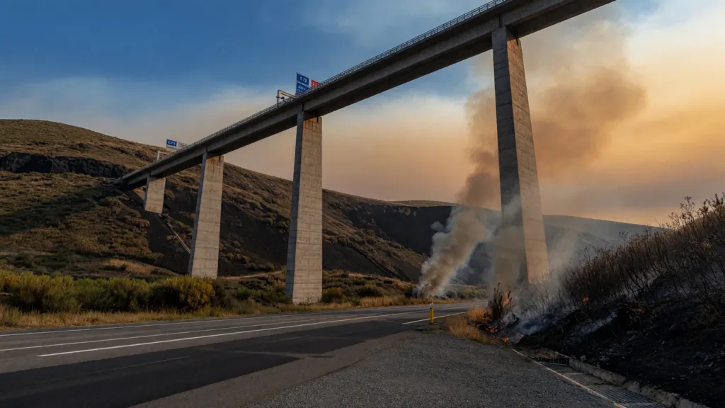 Puy-de-Dôme : un incendie sur l'A75 perturbe le trafic entre Clermont et Issoire