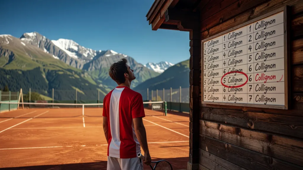 Raphaël Collignon, première tête de série à Gstaad