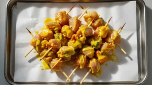 Rappel : brochettes de poulet au curry retirées de la vente dans le Nord