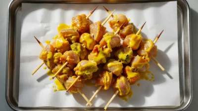 Rappel : brochettes de poulet au curry retirées de la vente dans le Nord