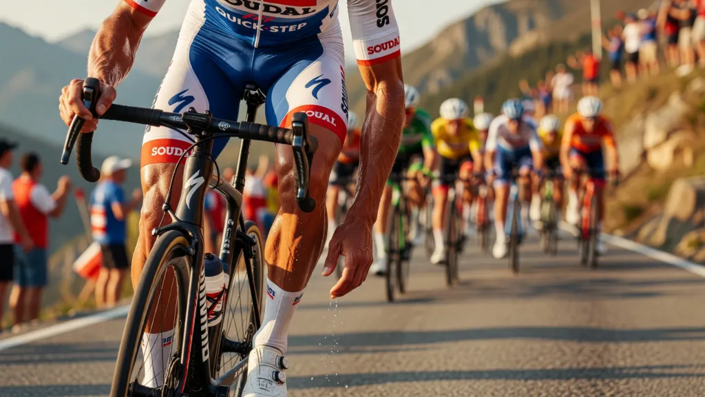 Remco Evenepoel lâché au Lioran : crampes et chaos, pas calcul
