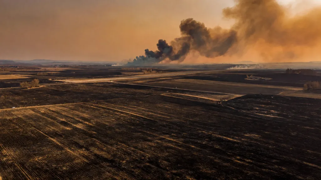 Rhône : un incendie ravage 50 hectares entre Mions et Corbas