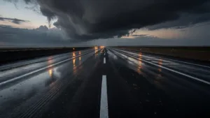 RN19 : trois blessés dans un accident sous les orages entre Héricourt et Belfort