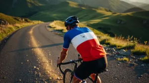 Romain Grégoire attaque en maillot tricolore le 14 juillet