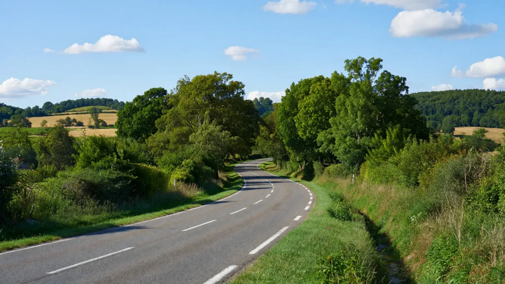 Romenay : un conducteur hospitalisé après une sortie de route sur la D12
