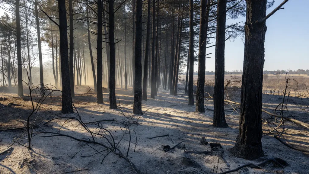 Ruaudin : 12 hectares de forêt détruits, le feu maîtrisé après 207 pompiers