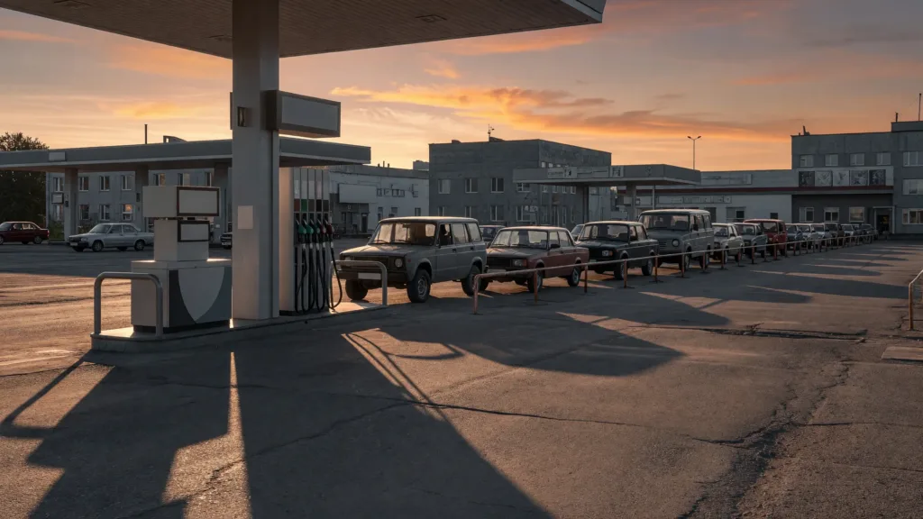 Russie : la crise du carburant paralyse 35 % de la population