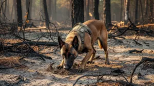 Saint-Hilaire-les-Places : Goliath, chien pisteur, enquête sur l&rsquo;incendie