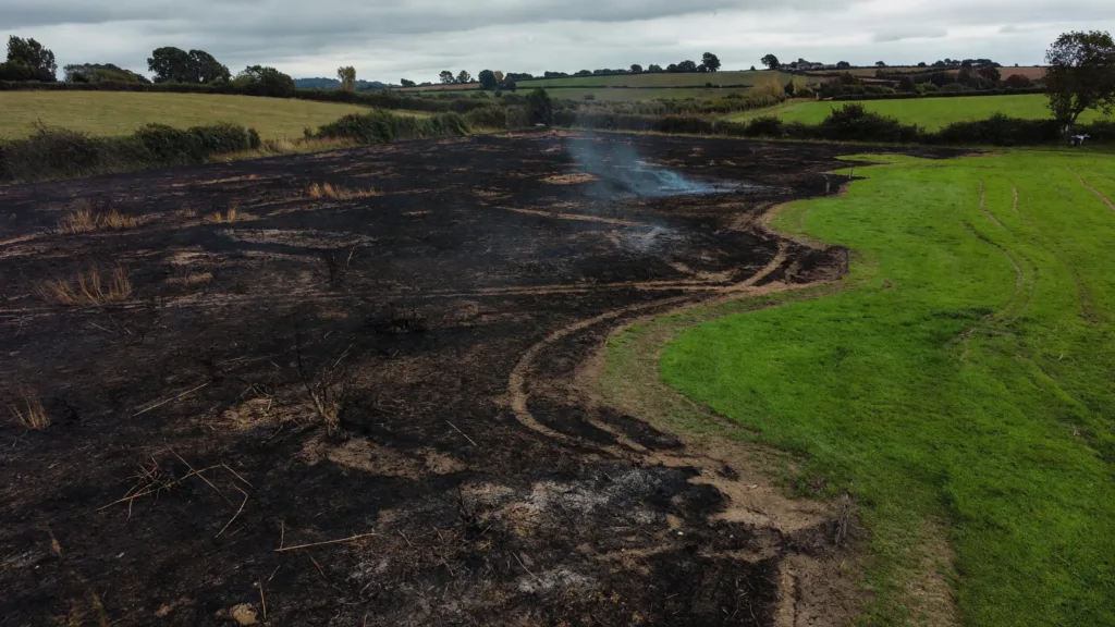 Saint-Jacques-d'Aliermont : deux hectares de végétation détruits par un incendie
