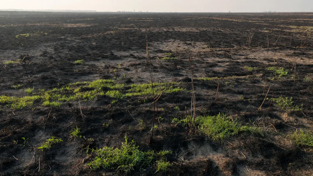 Saint-Jean-d’Angély : 8 hectares de chaume détruits par un incendie maîtrisé