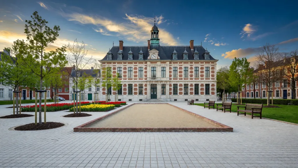 Saint-Louis : le parvis végétalisé de l'Hôtel de Ville inauguré avec 236 000 € du Fonds vert