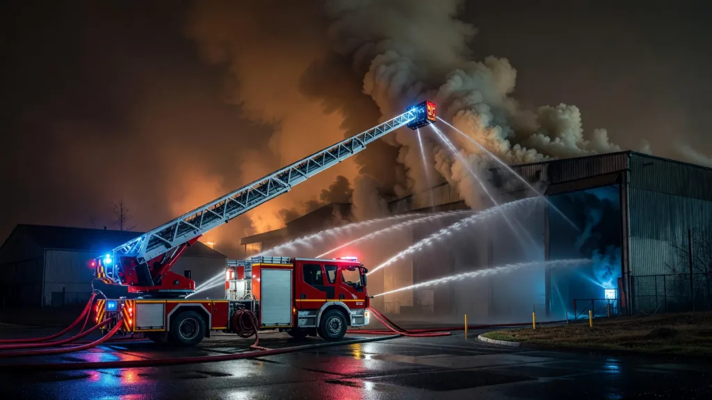Saint-Romain-le-Puy : l'Intermarché ravagé par un incendie, 61 pompiers mobilisés