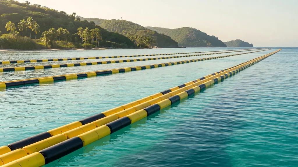 Sargasses : les barrages efficaces mais la maintenance coûte 400 000 € par an