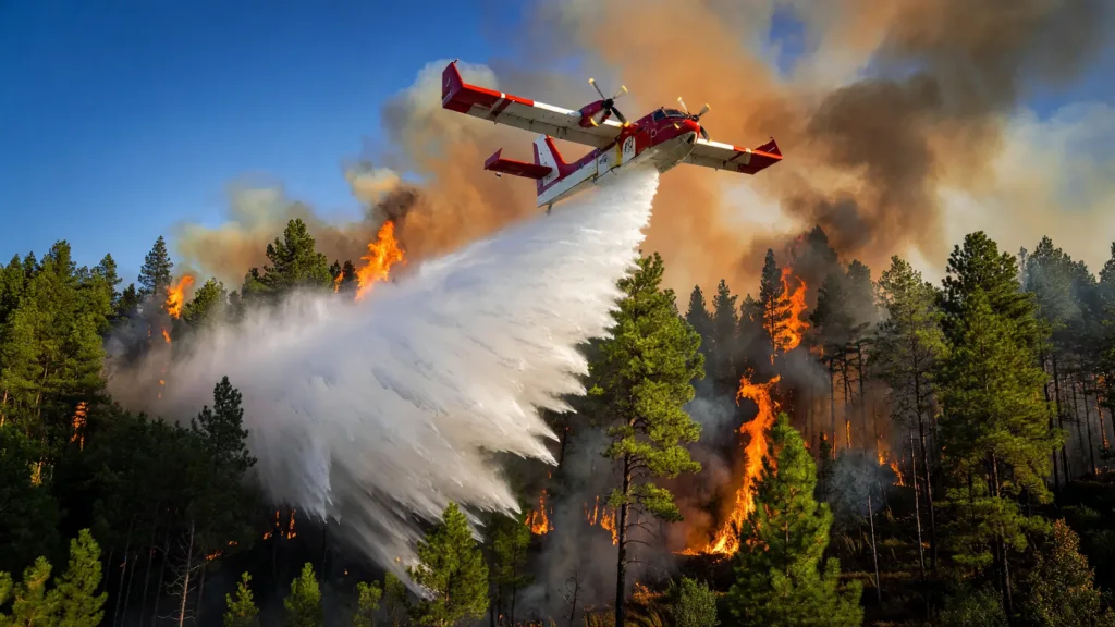 Saumos : incendie hors de contrôle, 150 hectares brûlés près de Lacanau