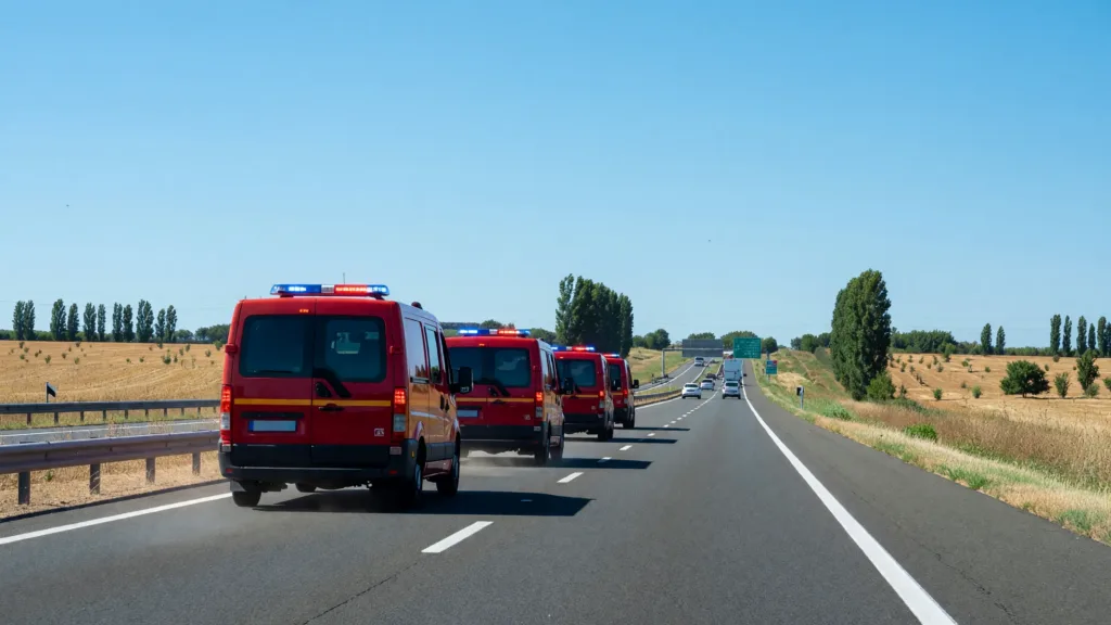 SDIS 37 : nouveau convoi de pompiers vers la Gironde pour la relève