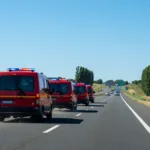 SDIS 37 : nouveau convoi de pompiers vers la Gironde pour la relève