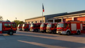 SDIS 71 : 38 pompiers et 12 moyens envoyés en renfort en Gironde