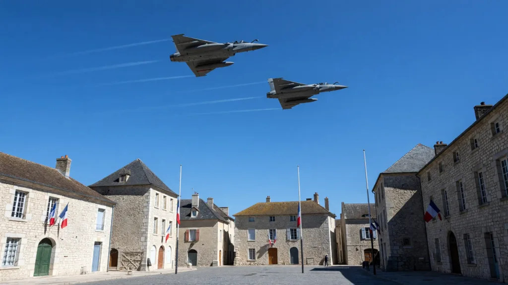 Sedan : défilé du 14-Juillet avec survol aérien et visite du maire d'Eisenach