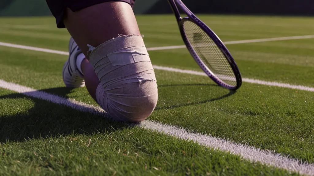 Serena Williams touchée au genou après sa défaite à Wimbledon
