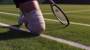 Serena Williams touchée au genou après sa défaite à Wimbledon