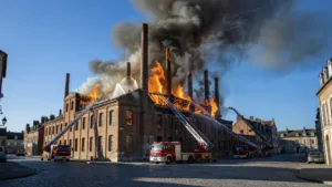 Tonneins : incendie majeur à la manufacture des tabacs, 80 pompiers mobilisés