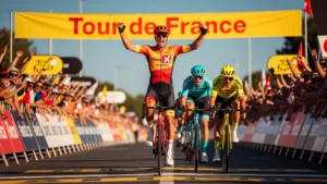 Tour de France 2026 : Wærenskjold remporte l&rsquo;étape la plus rapide de l&rsquo;histoire