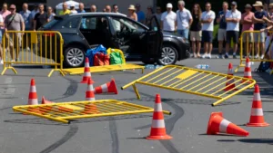 Tour de France : huit blessés après un accident de voiture de presse à Ussel
