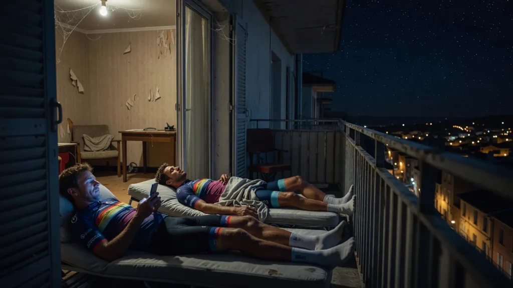 Tour de France : les frères Johannessen dorment sur un balcon, leur chambre trop sale