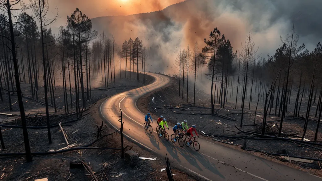 Tour de France : l’étape 3 privée de public et de caravane face aux flammes