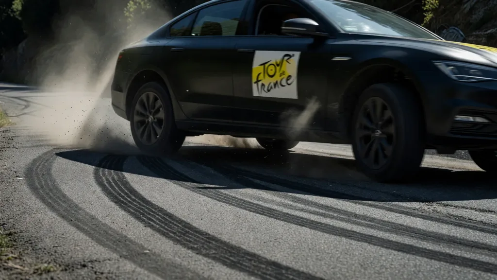 Tour de France : Paul Seixas évite une voiture et décroche une 9e place pleine de courage sur la 2e étape
