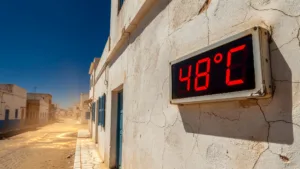 Tunisie : canicule historique à 48°C, coupures électriques et incendies