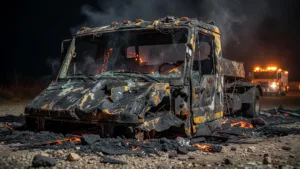 Ucciani : cinq engins de chantier détruits dans un incendie