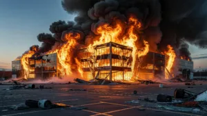 Ukraine : incendie majeur à Sumy après une frappe de drone russe
