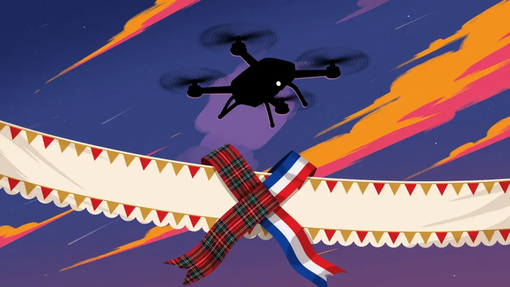 Un drone pour sécuriser les Fêtes Franco-Écossaises d'Aubigny