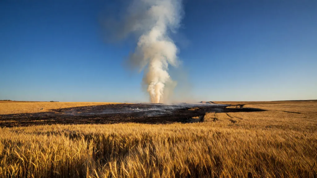 Val-d'Oise : 16 hectares brûlés à Arronville, la D188 fermée