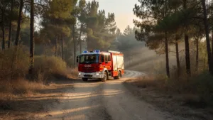 Val-d&rsquo;Oise : 40 pompiers du SDIS 95 en renfort contre les feux dans le Sud
