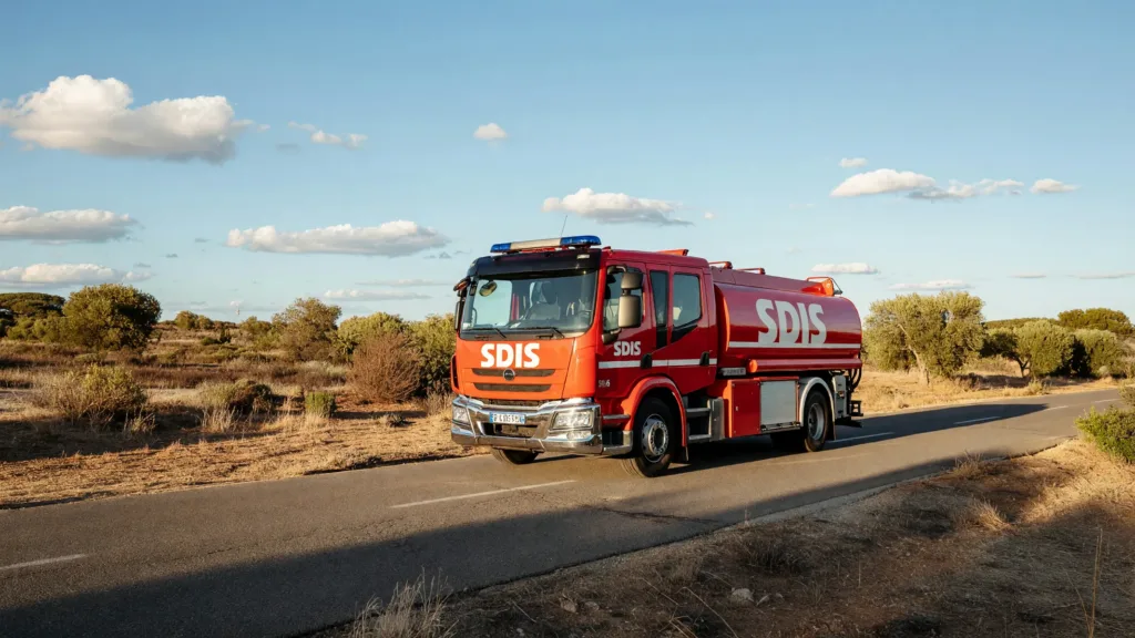 Val-d'Oise : les 10 pompiers du SDIS 95 toujours mobilisés à Millas