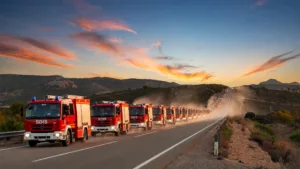 Var : 20 pompiers du SDIS 37 en renfort à Pontevès ce jeudi matin