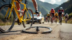 Vauquelin repris par le peloton après une nouvelle crevaison